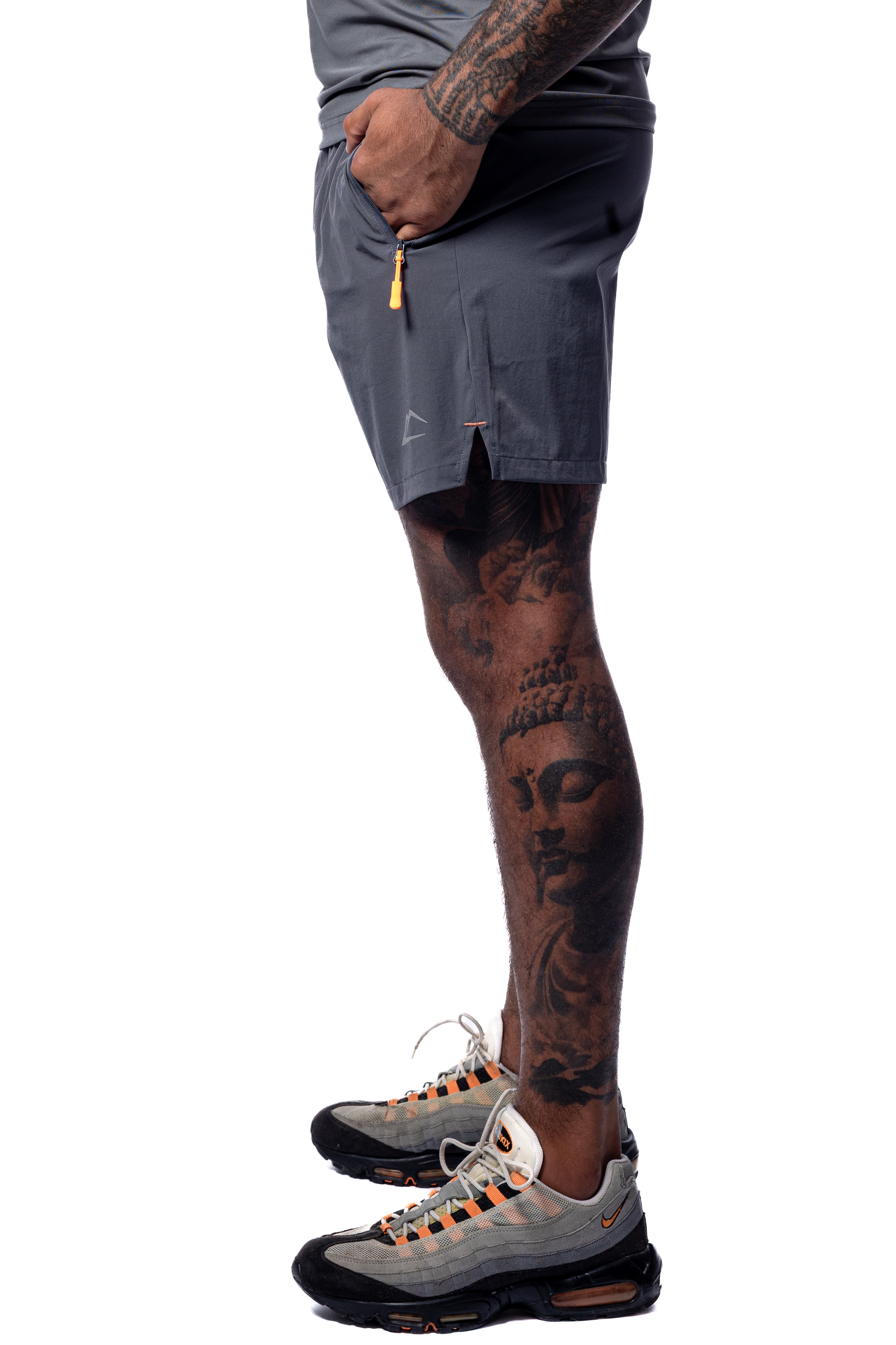 Wave Shorts - Mandarin/Grey