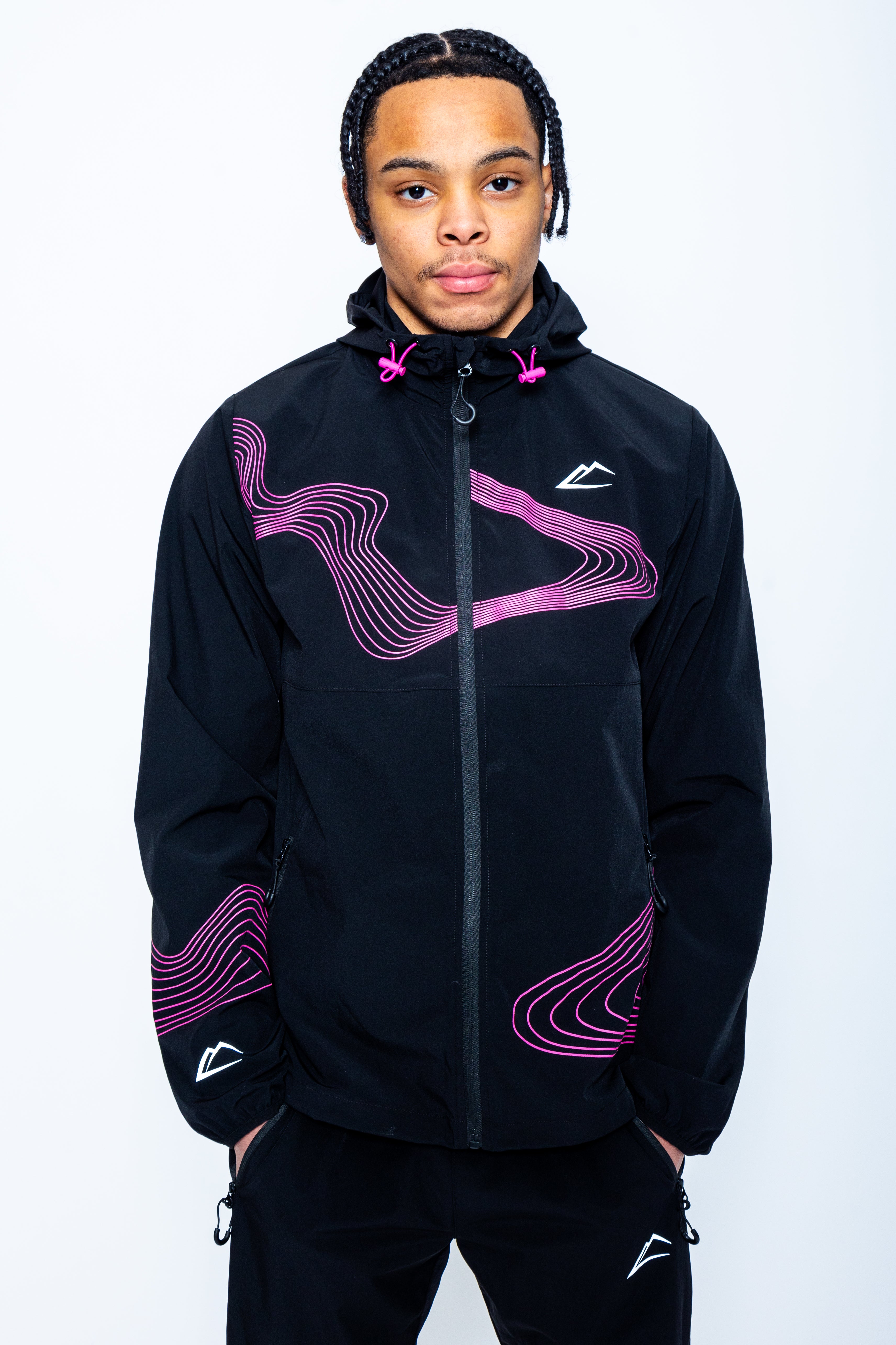 Wave Jacket - Hyper Pink/Black