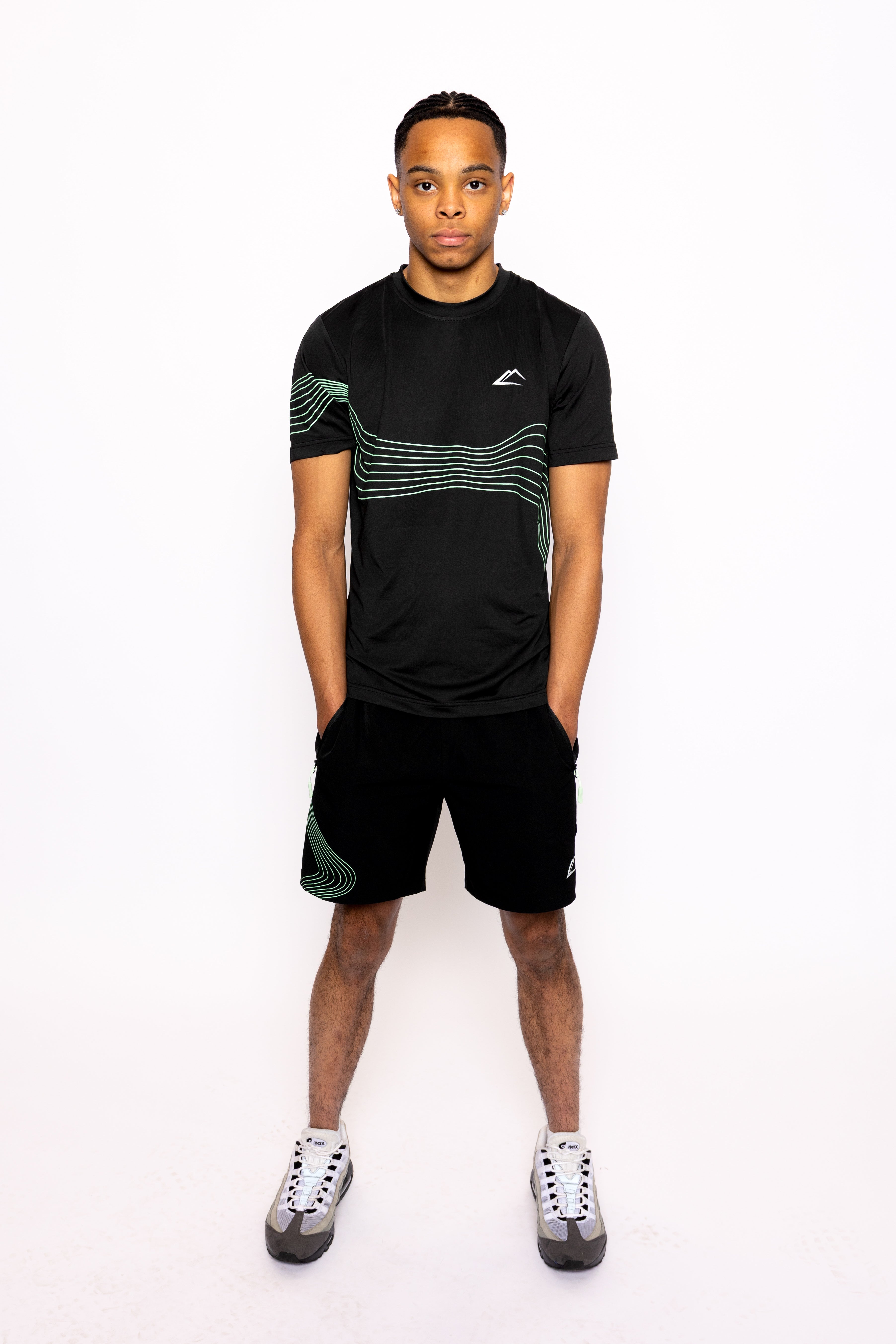 Wave T-Shirt - Vapourgreen/Black