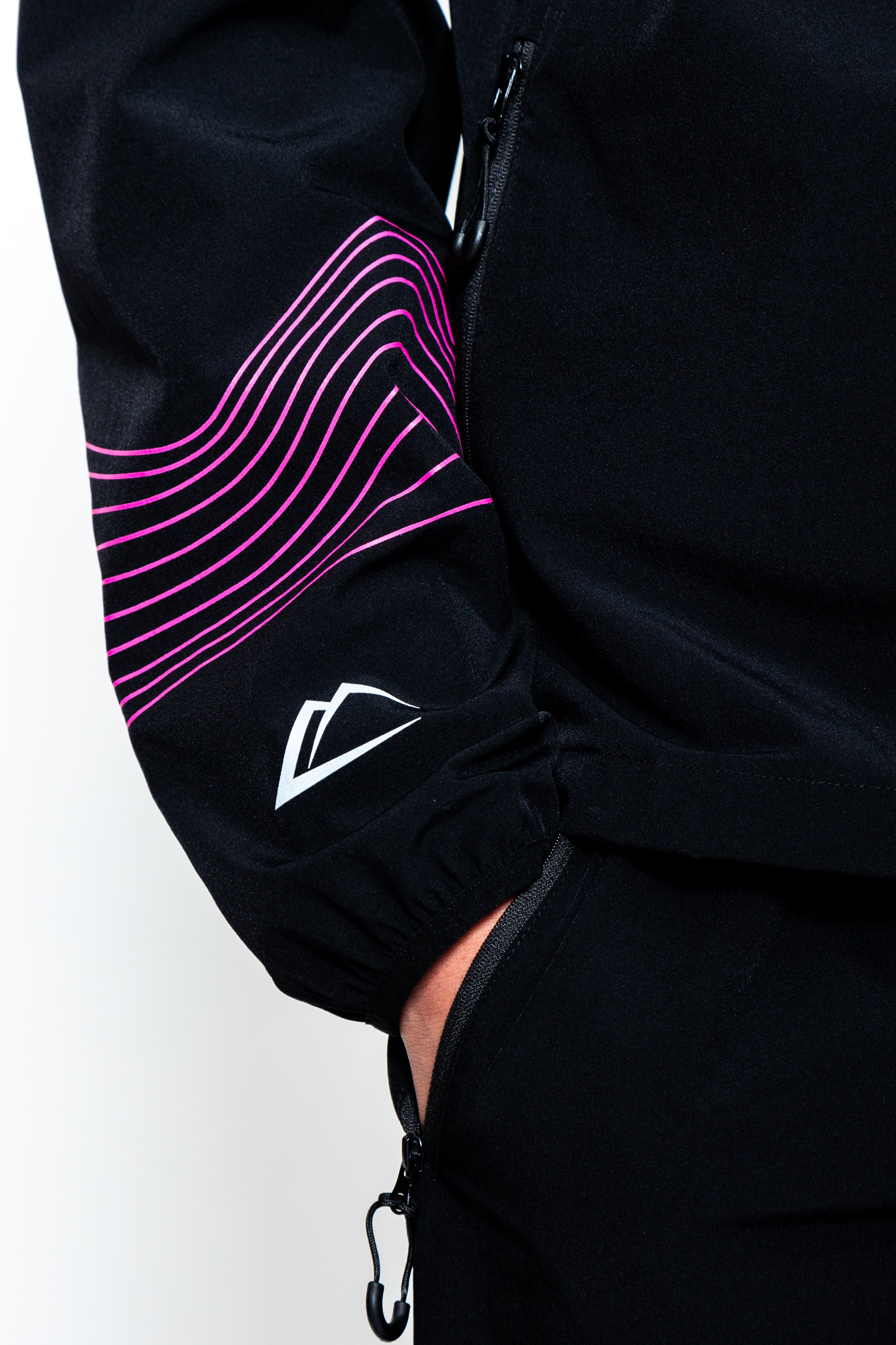 Wave Jacket - Hyper Pink/Black