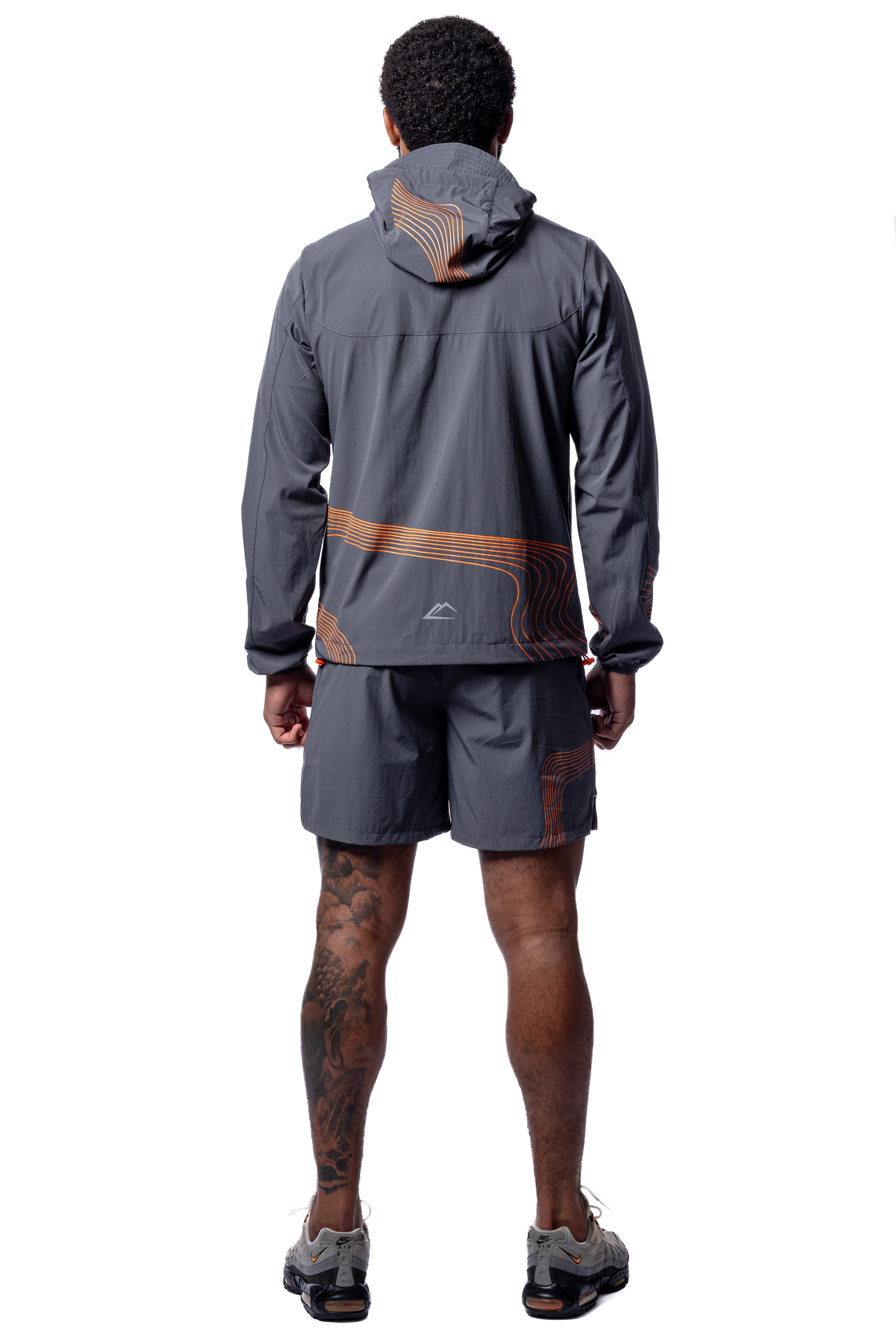 Wave Jacket - Mandarin/Grey