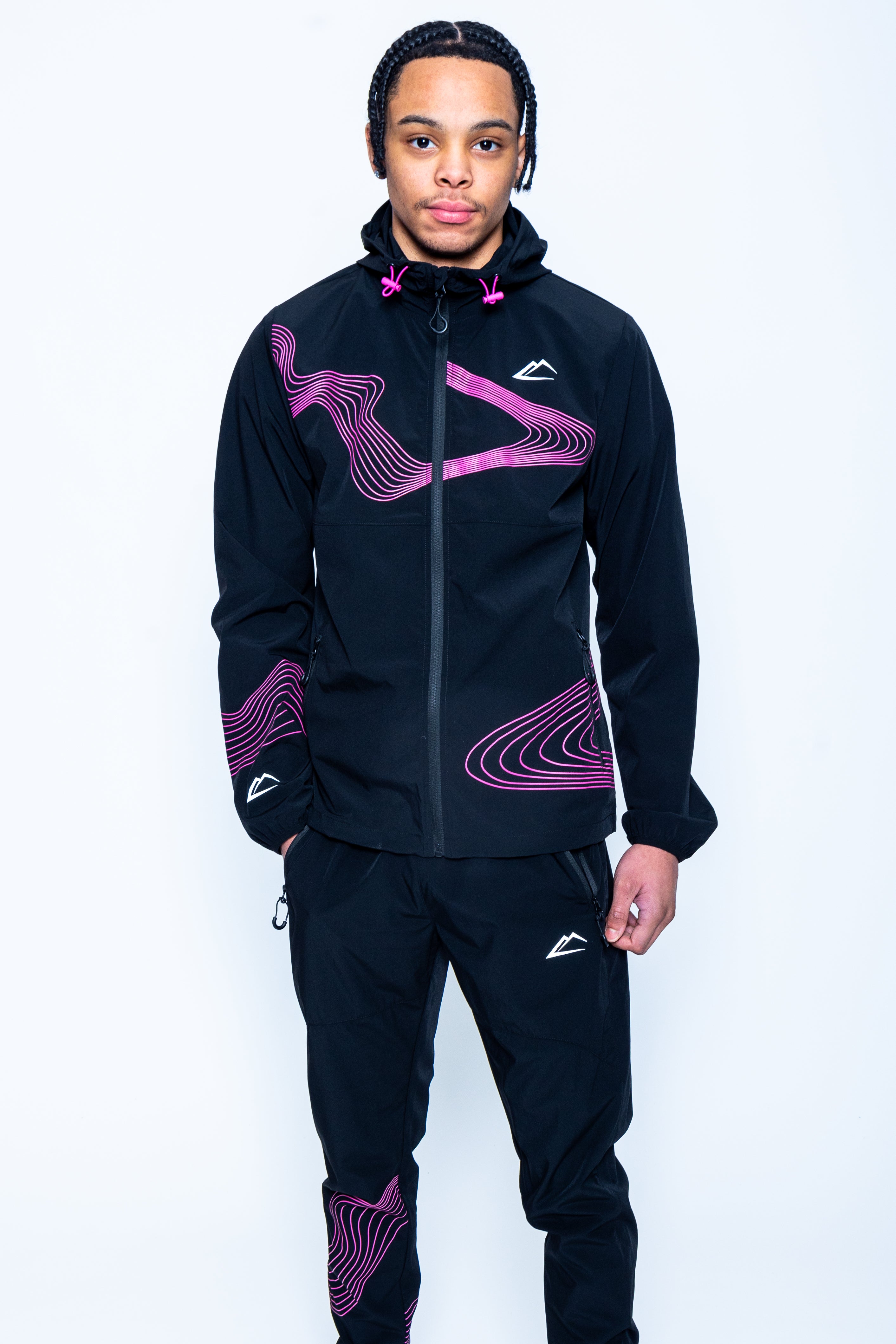 Wave Jacket - Hyper Pink/Black