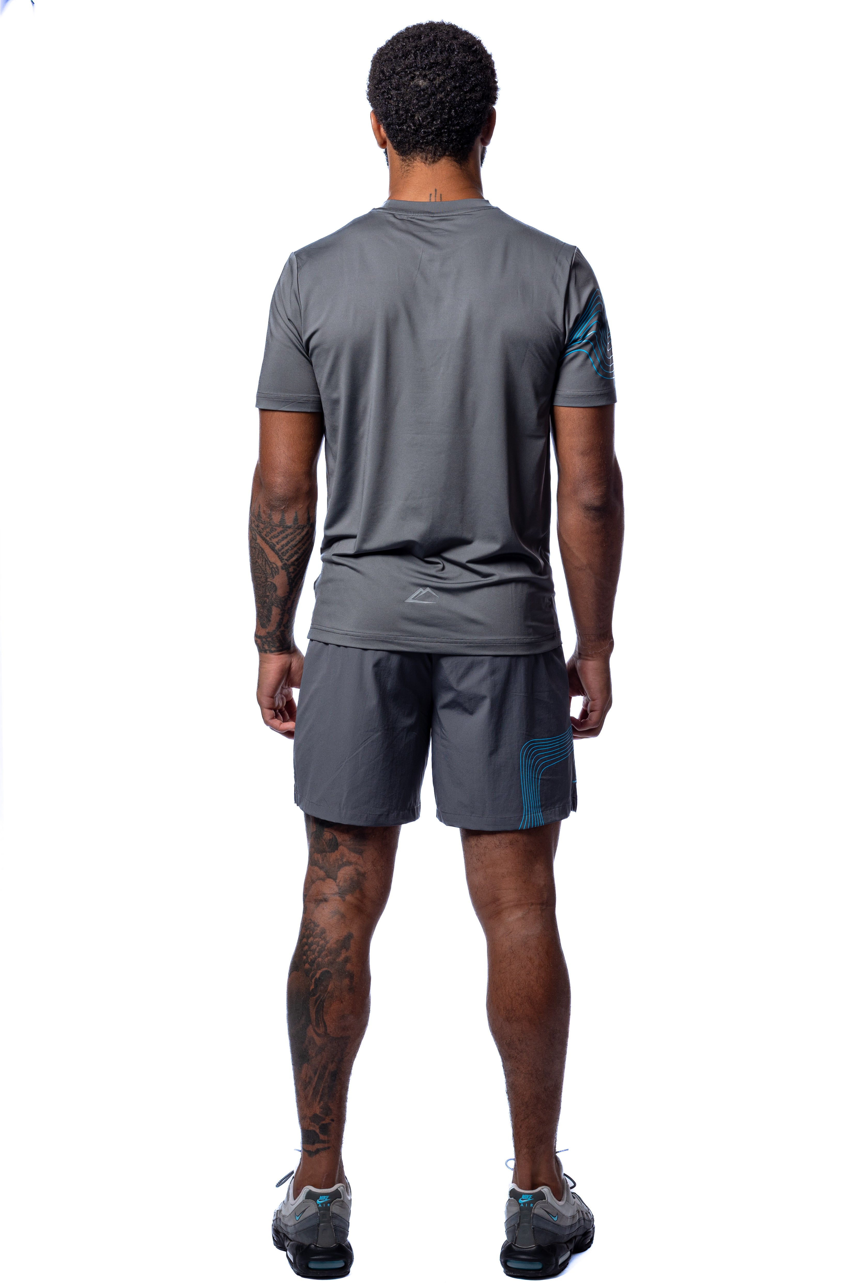 Wave T-Shirt - Baltic Blue/Grey