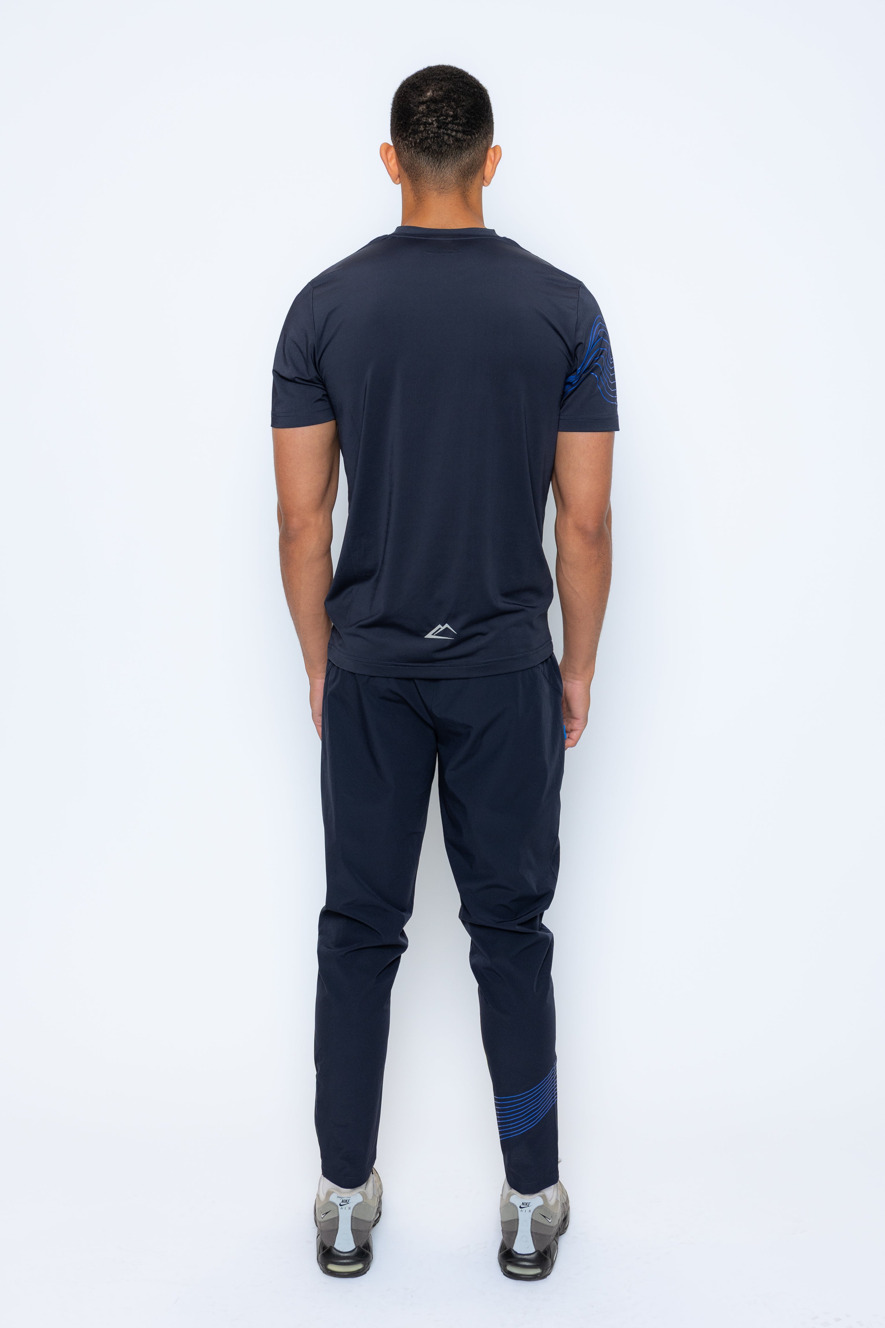 Wave T-Shirt - Navy/Royal Blue