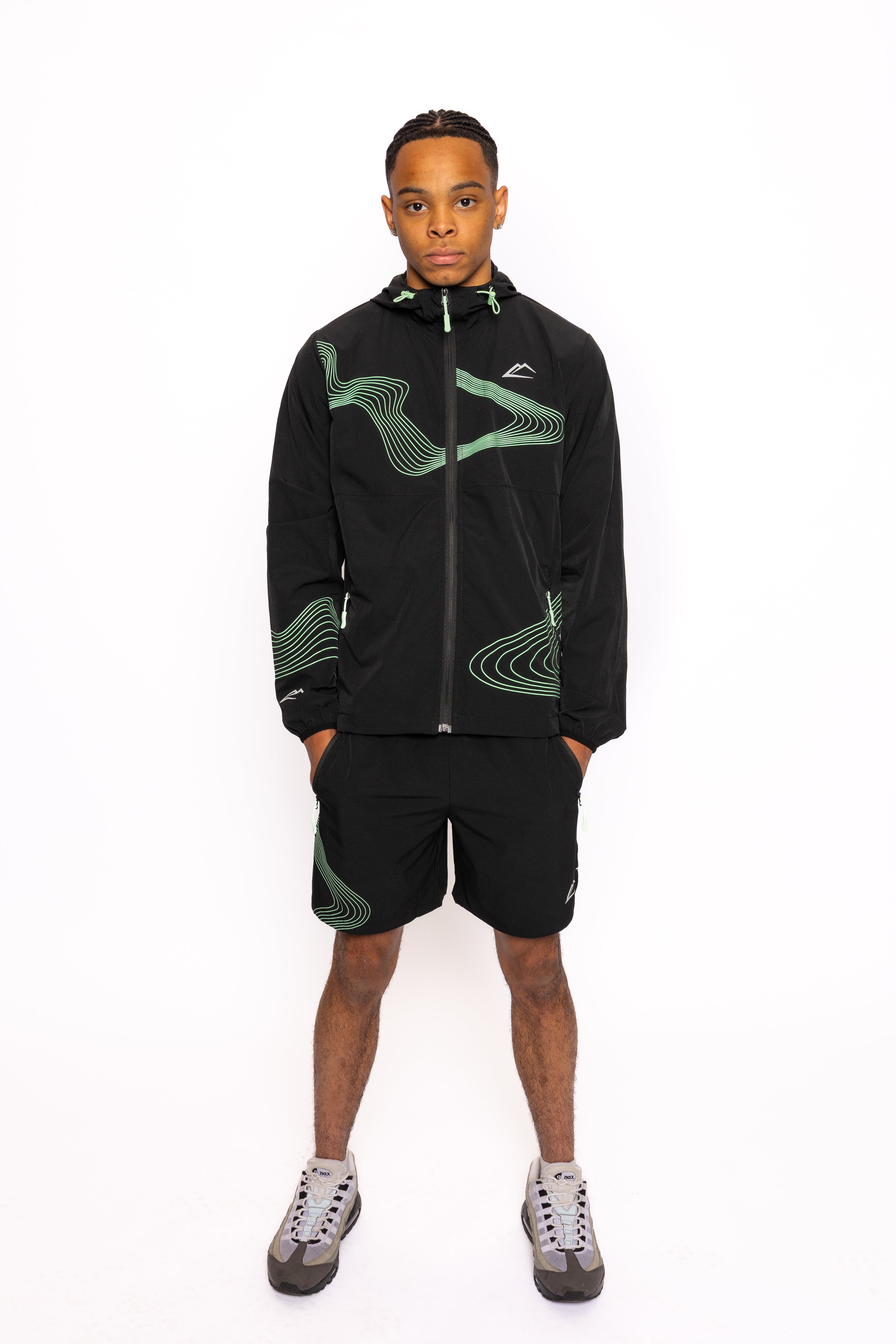 Wave Shorts - Vapourgreen/Black
