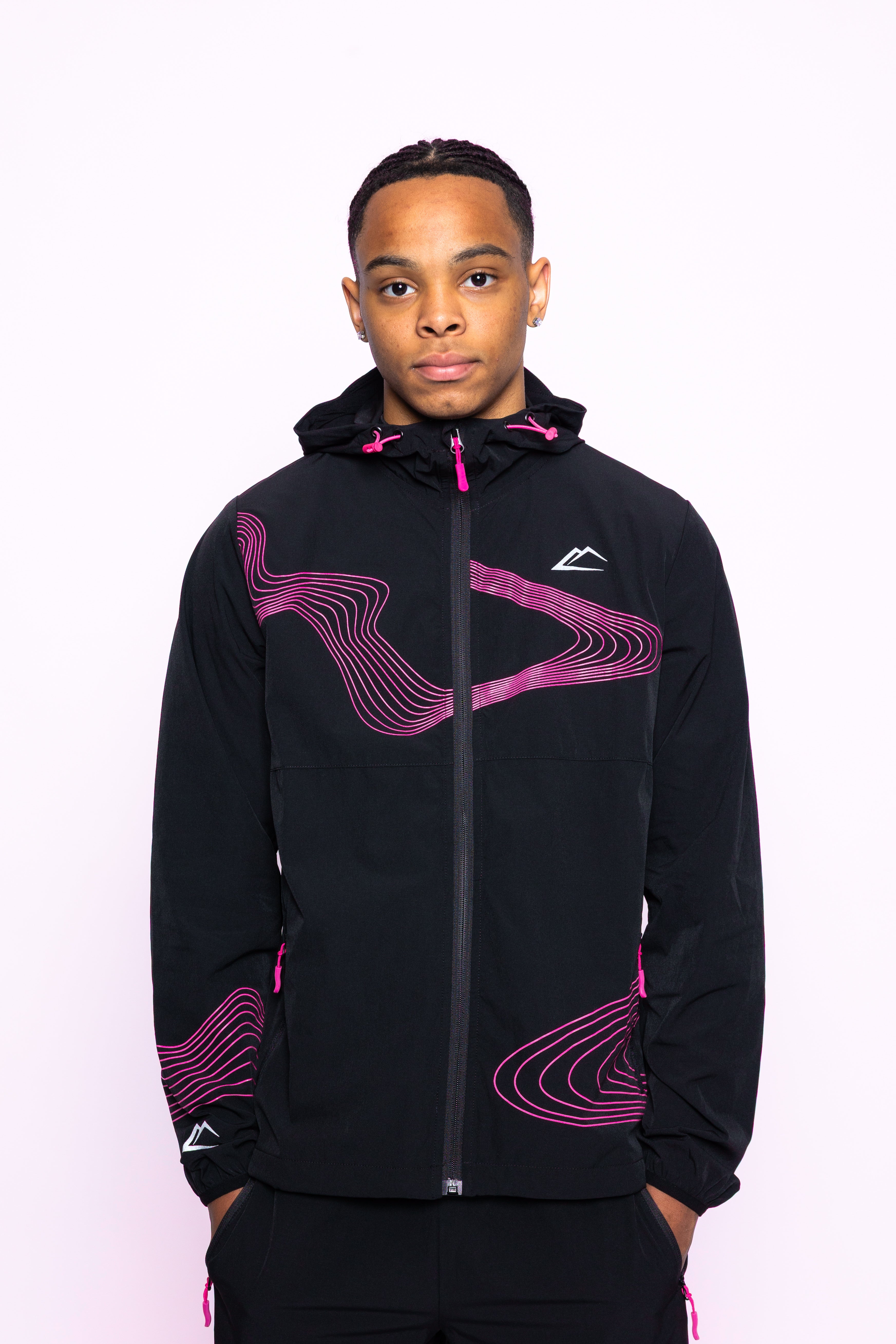 Wave Jacket - Hyper Pink/Black
