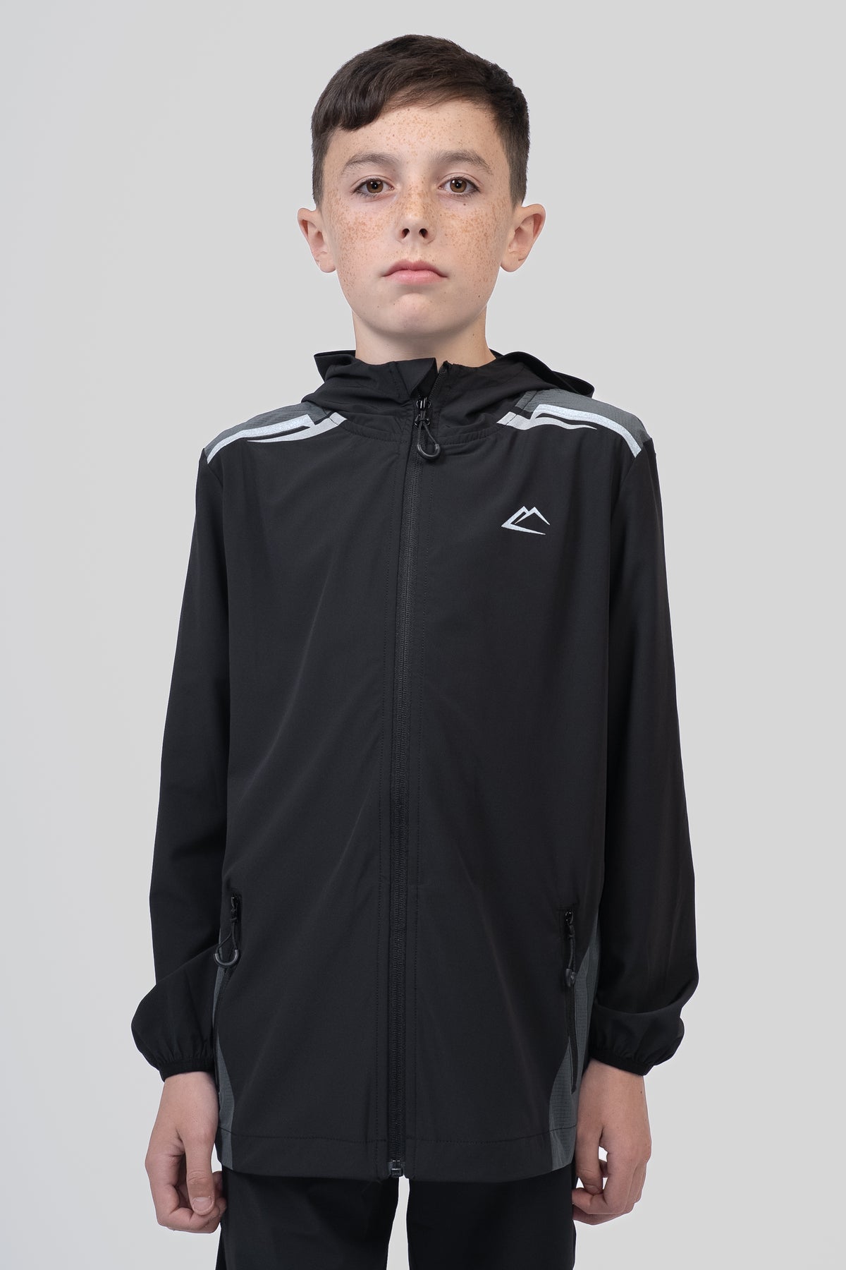 Juniors Tempo Jacket - Black/Gunmetal Grey