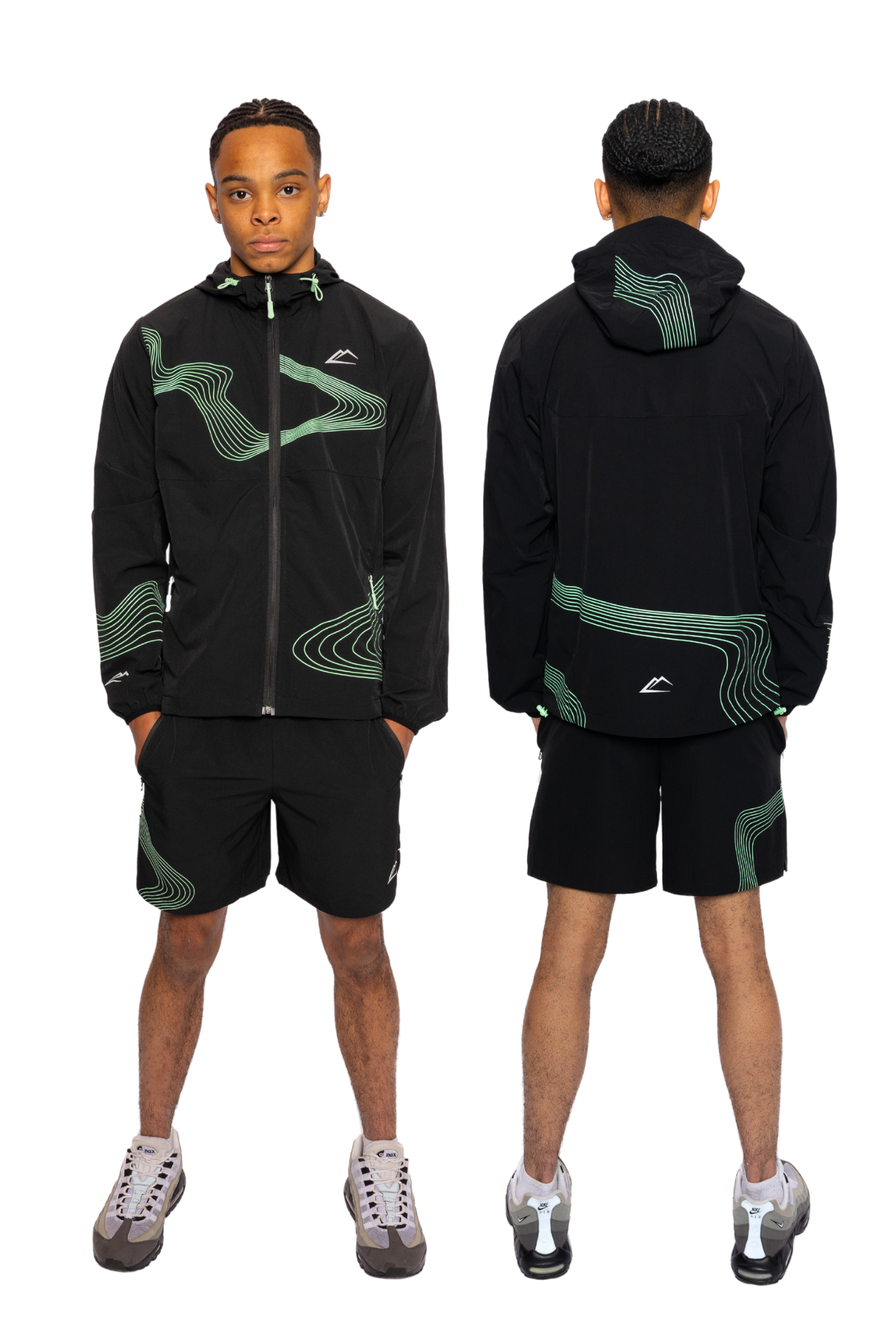 Wave Jacket Set - Vapourgreen/Black