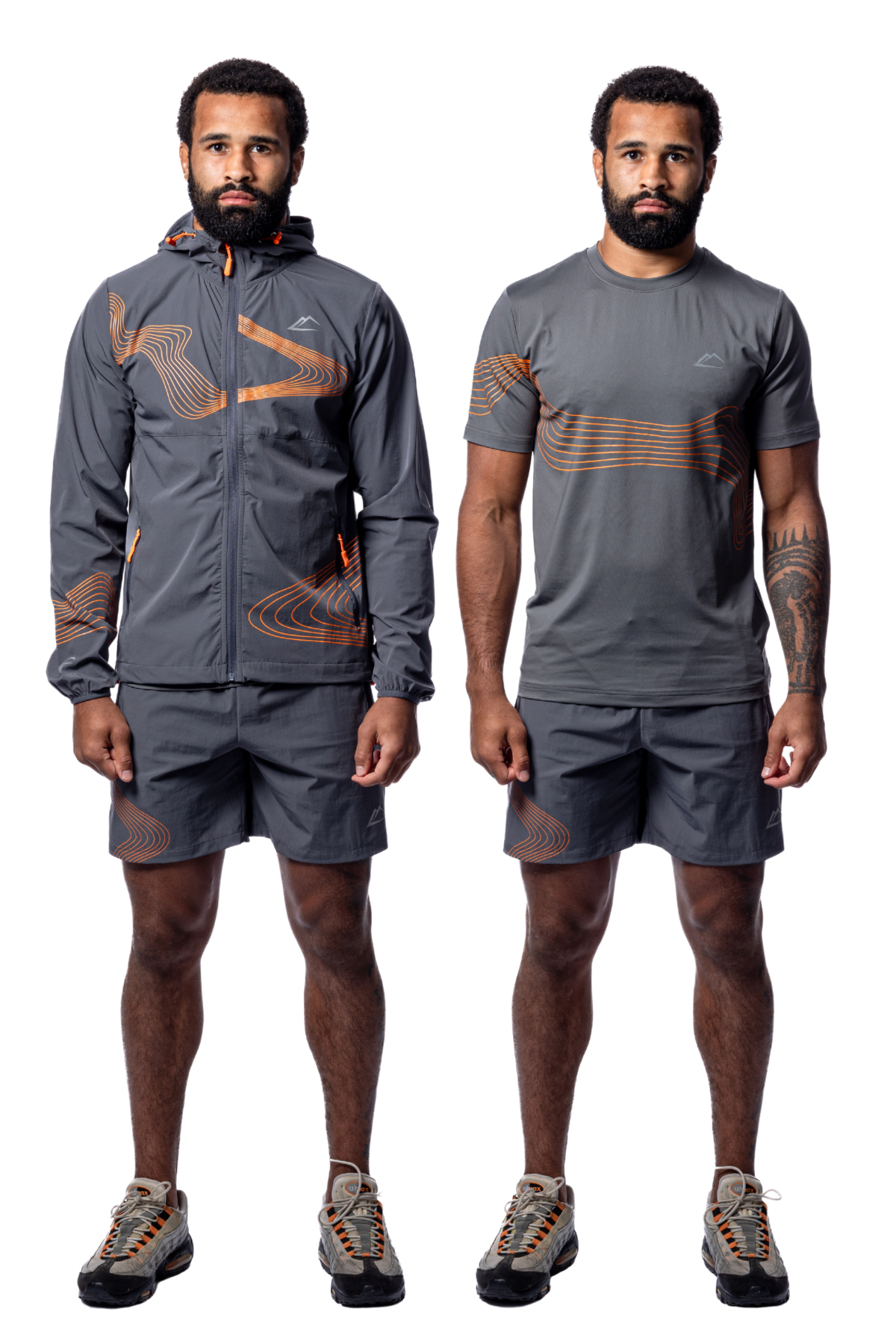 Wave Tri-Set - Mandarin/Grey
