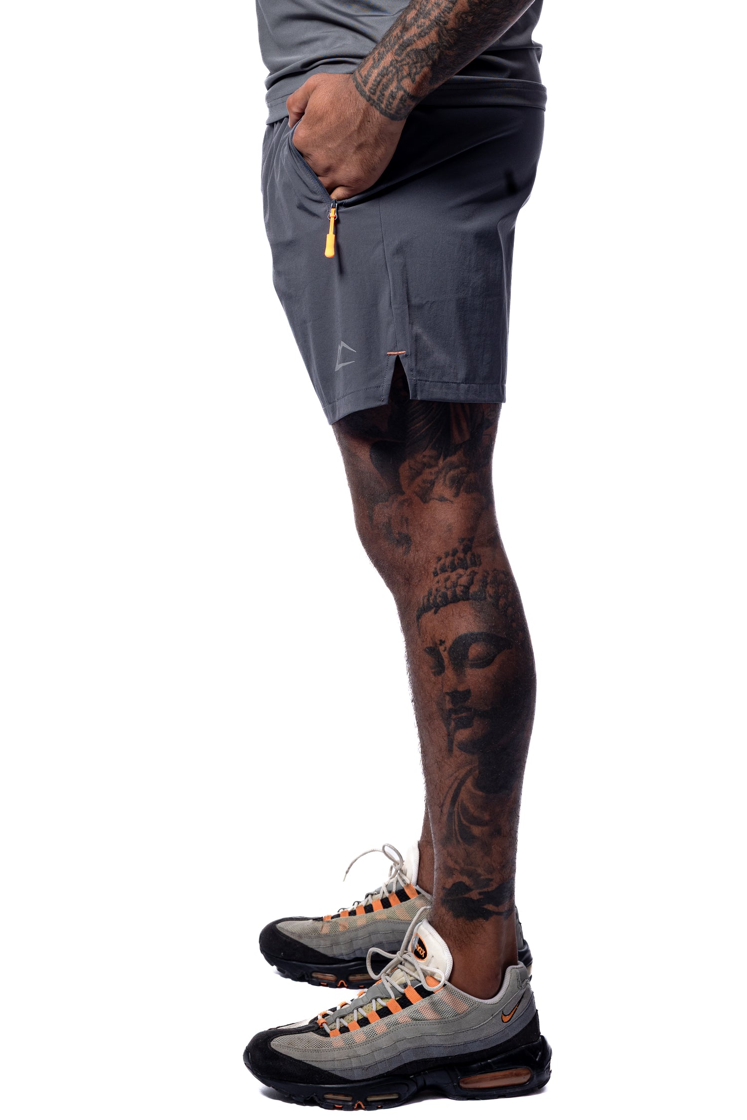 Wave Shorts - Mandarin/Grey