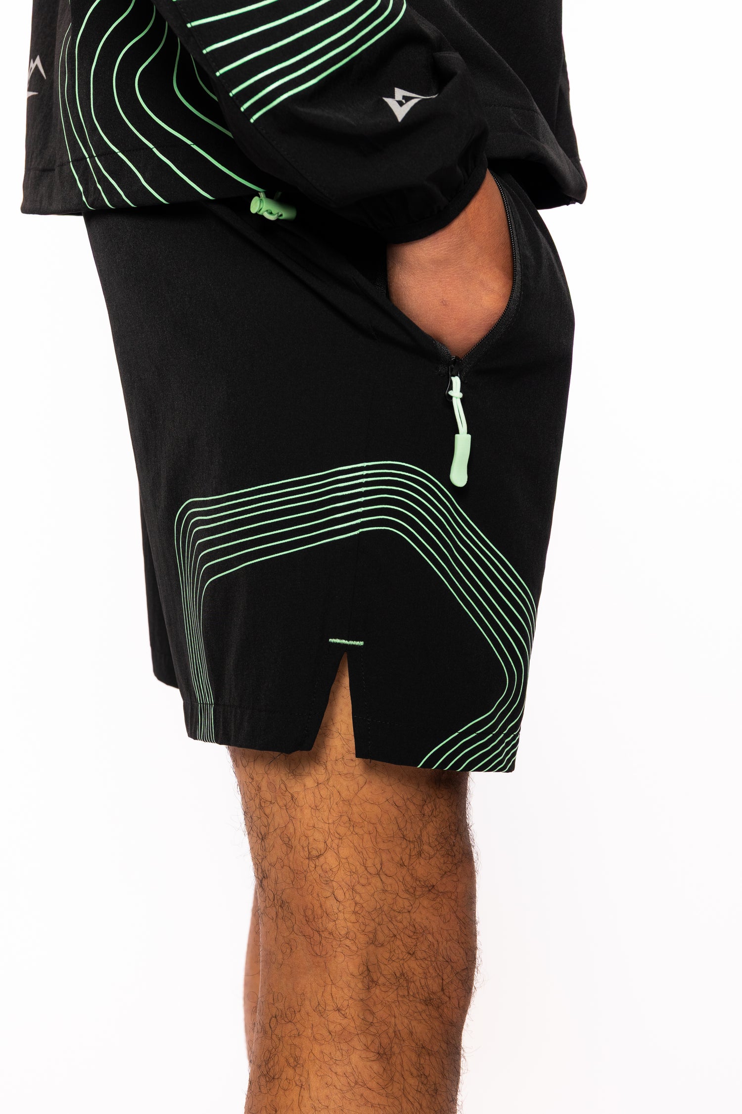 Wave Shorts - Vapourgreen/Black