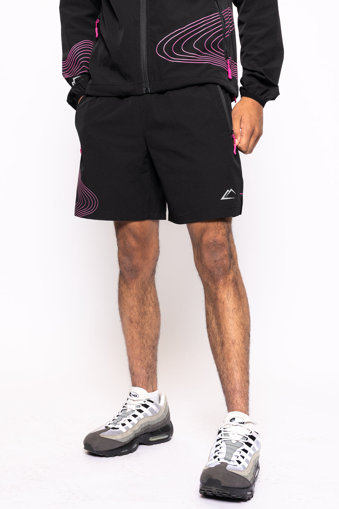 Wave Shorts - Hyper Pink/Black