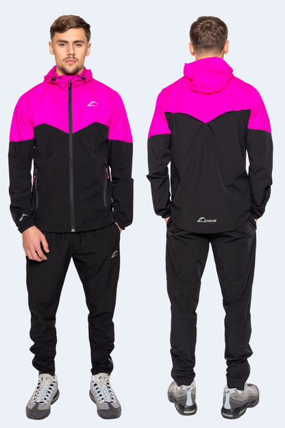 Surge Tracksuit - Black/Hyper Pink