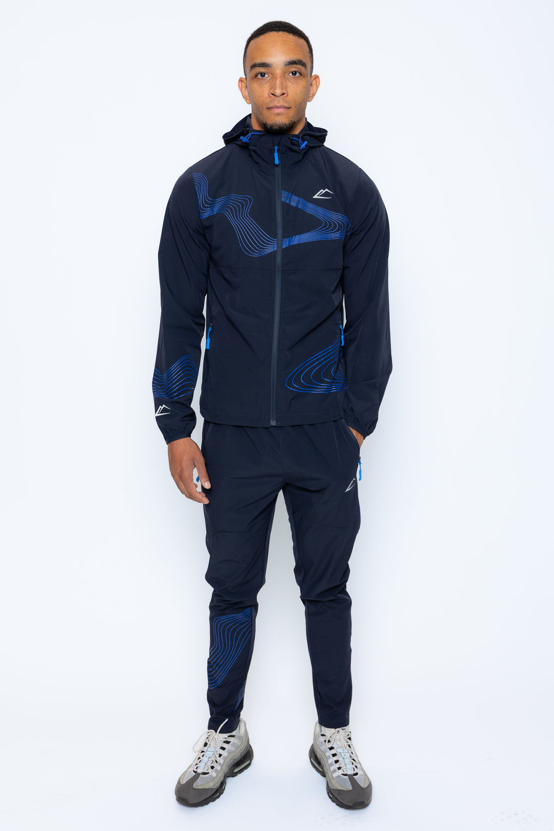 Wave Tracksuit - Navy/Royal Blue