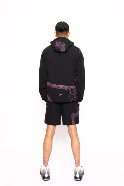 Wave Shorts - Hyper Pink/Black