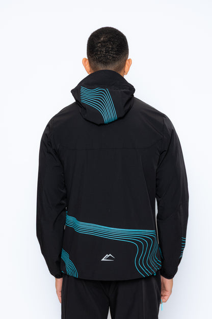 Wave Jacket - Turquoise/Black