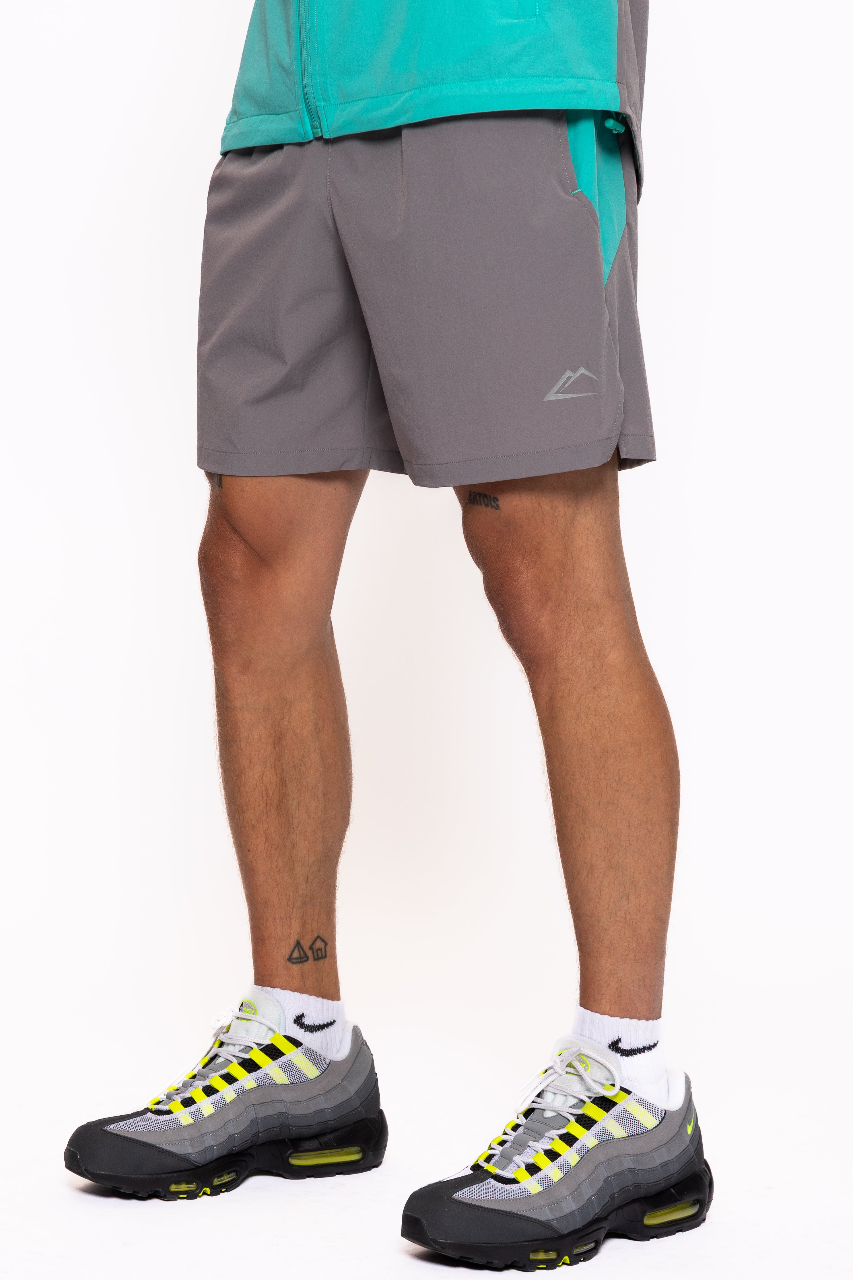 Storm Shorts - Grey/Hyper Turquoise