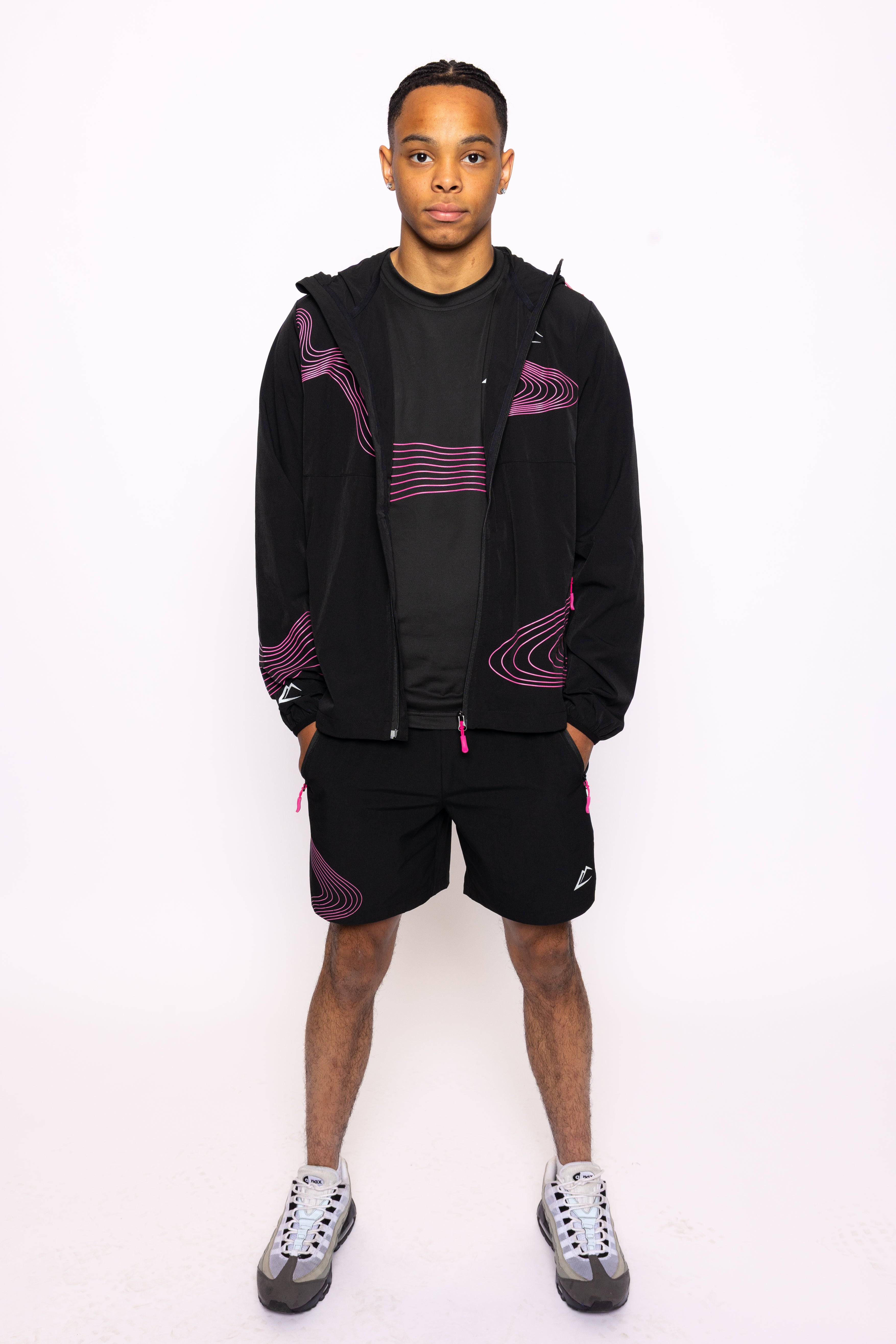 Wave Tri-Set - Hyper Pink/Black