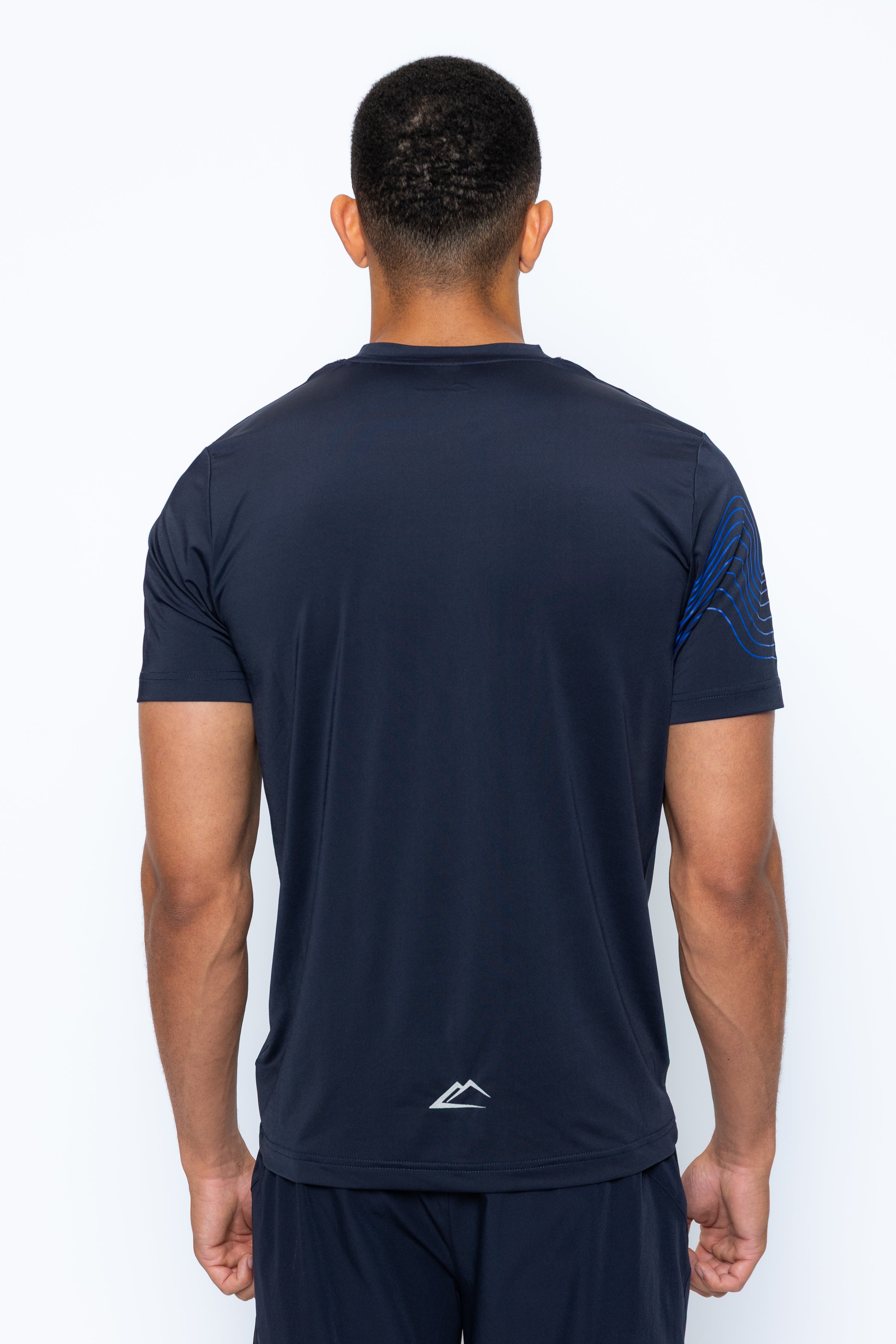 Wave T-Shirt - Navy/Royal Blue