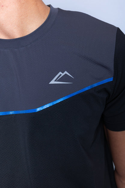 Strike Tee - Black/Blue