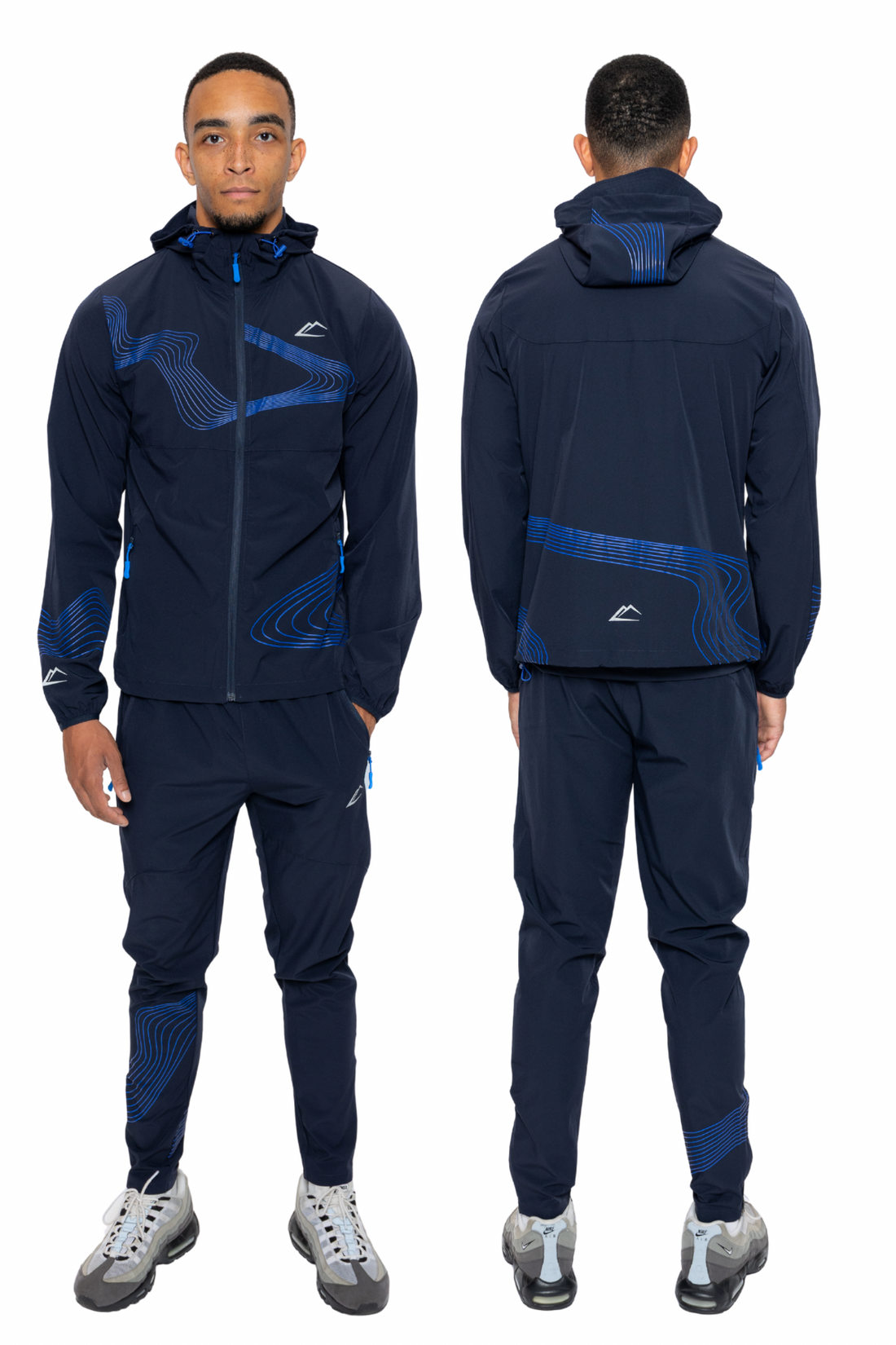 Wave Tracksuit - Navy/Royal Blue
