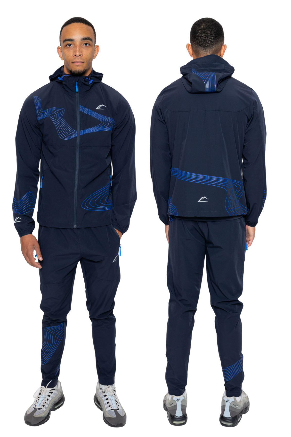 Wave Tracksuit - Navy/Royal Blue