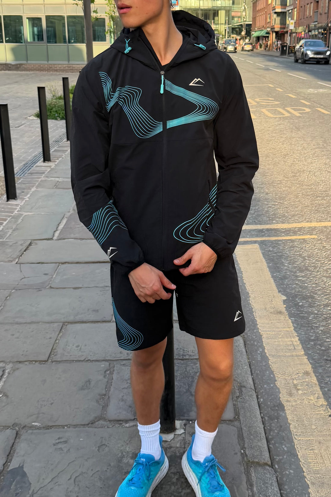 Wave 2.0 Windrunner Set - Turquoise/Black