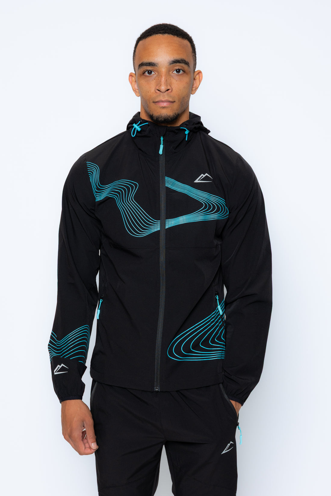 Wave Jacket - Turquoise/Black