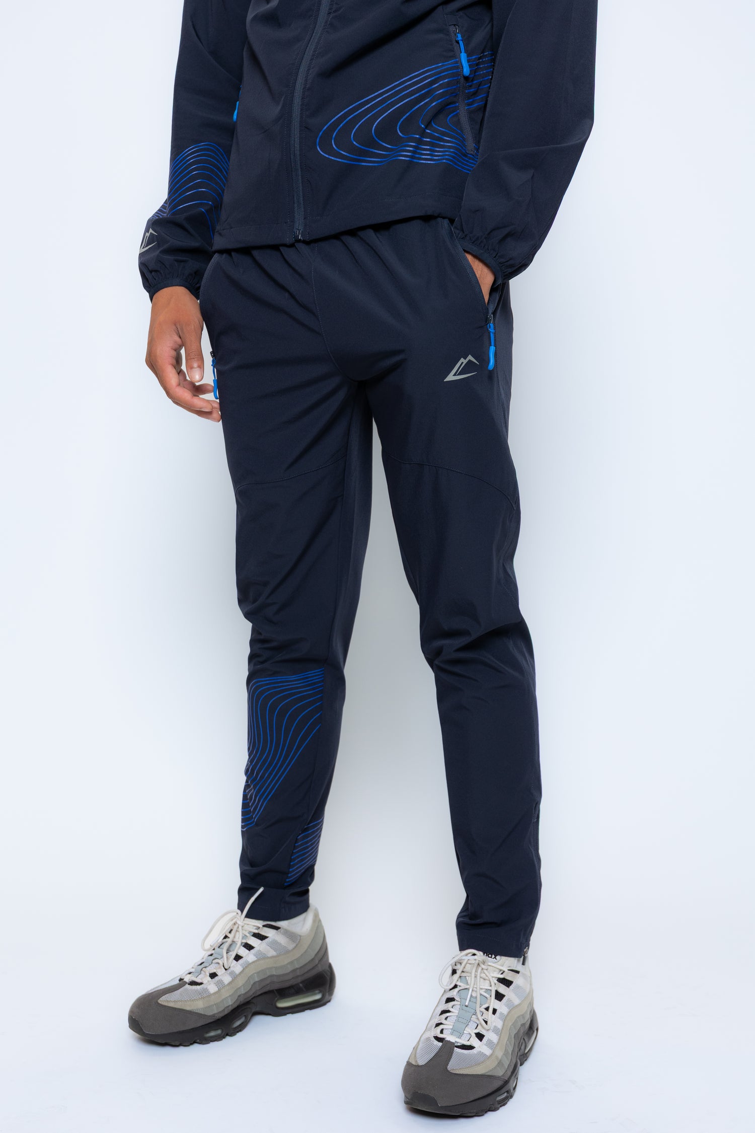 Wave Tracksuit - Navy/Royal Blue