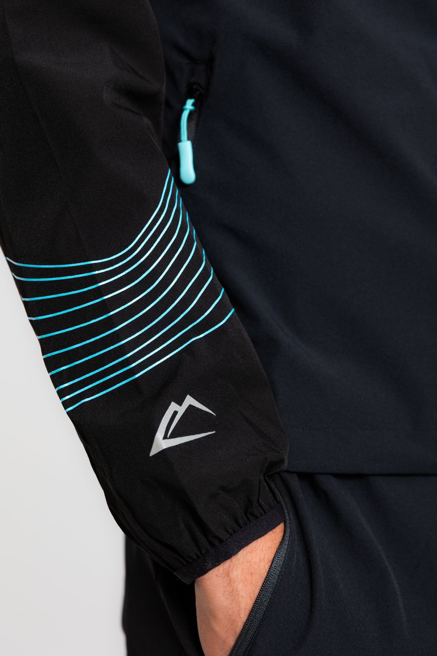 Wave Jacket - Turquoise/Black