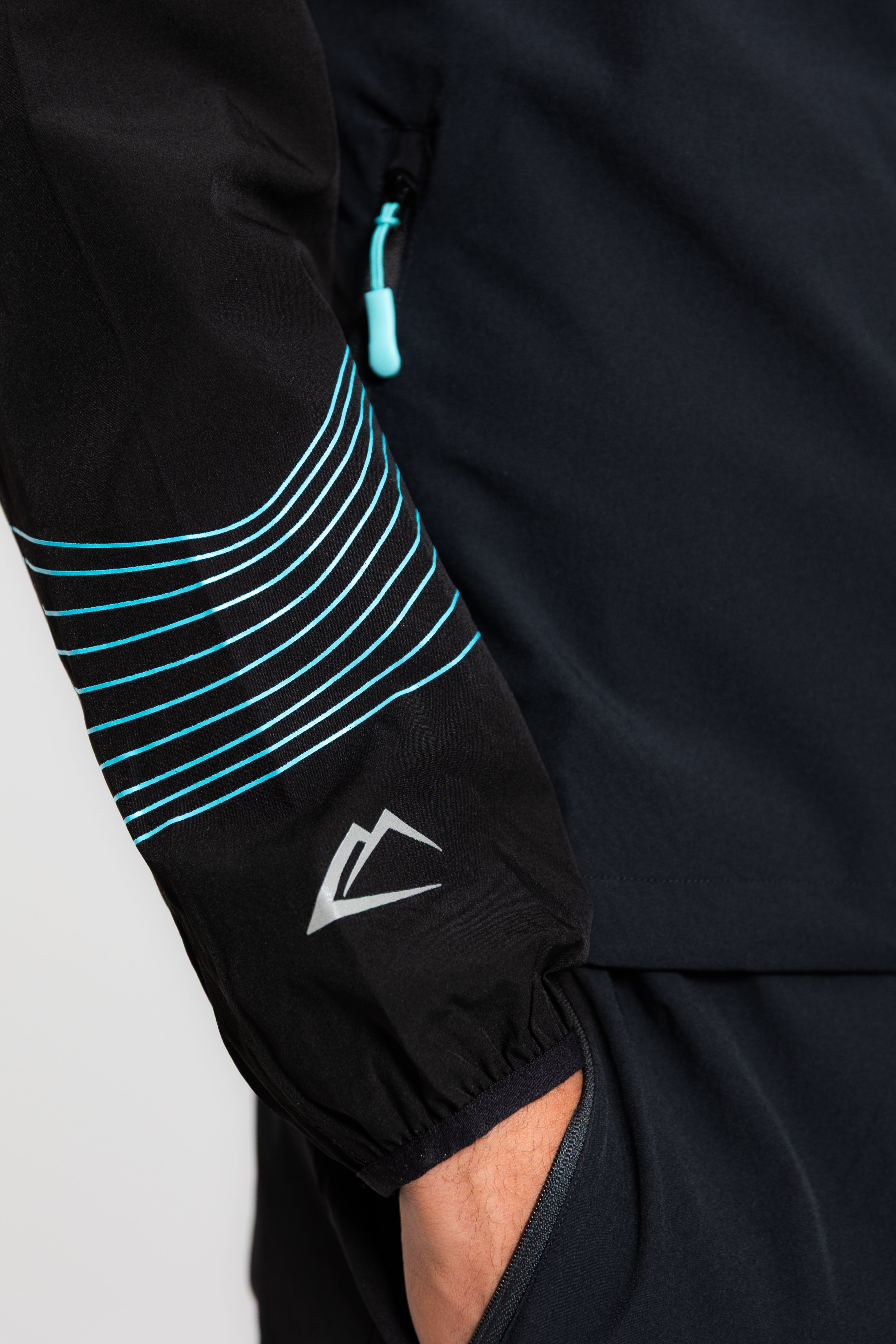 Wave Jacket - Turquoise/Black