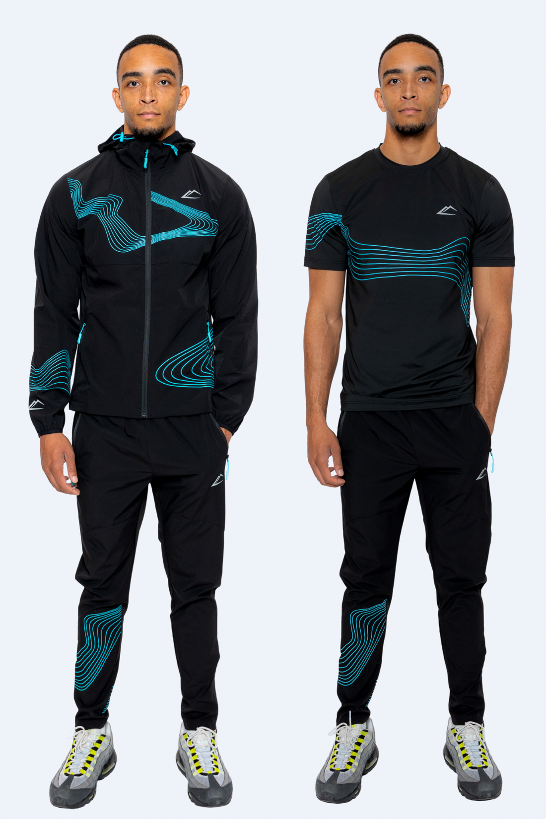 Wave Tri-Set - Black/Turquoise