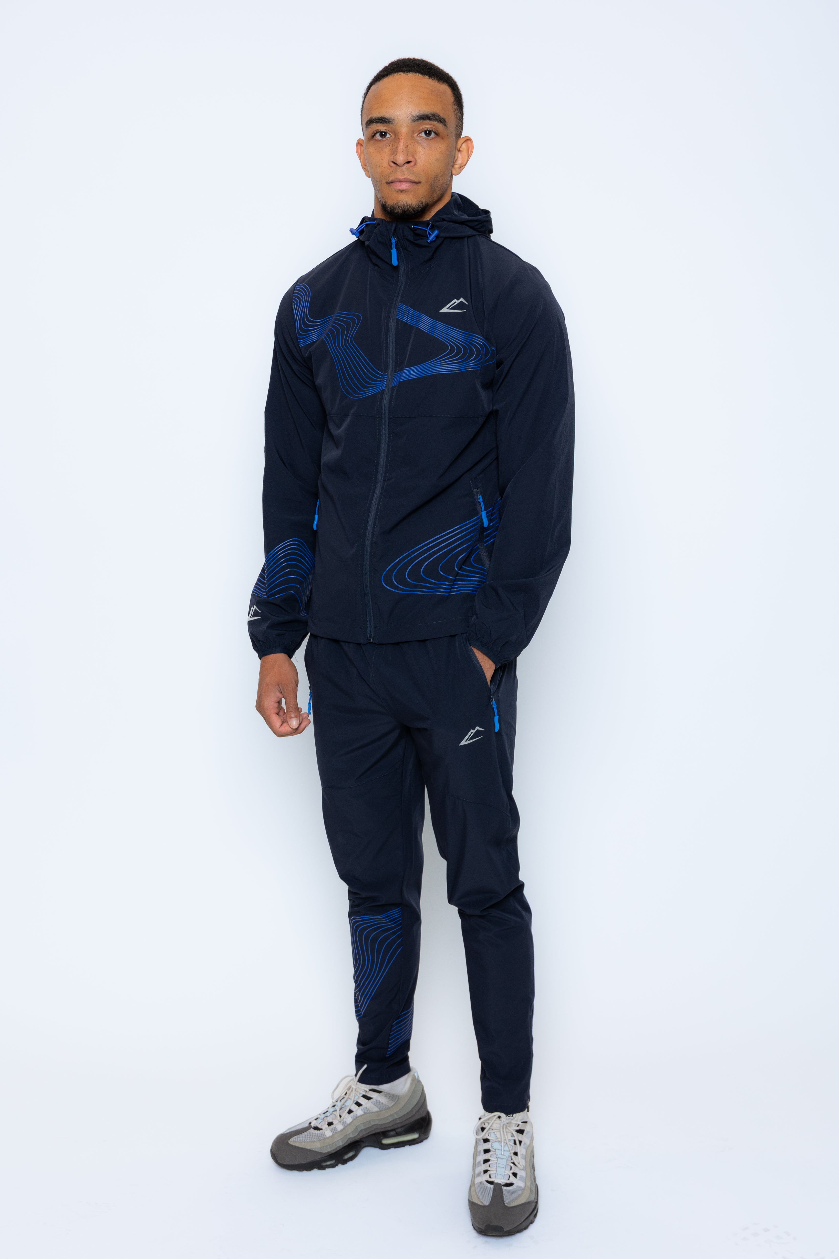Wave Tracksuit - Navy/Royal Blue