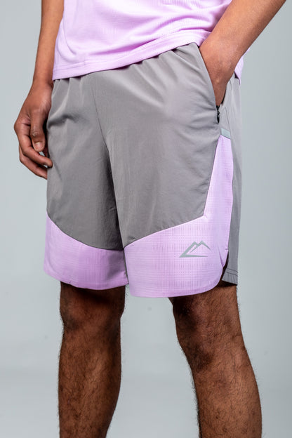 Rise Shorts - Charcoal/Lilac