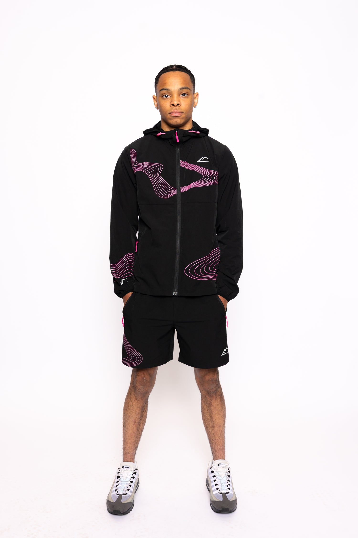 Wave Shorts - Hyper Pink/Black