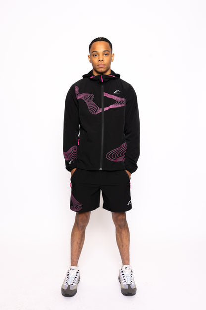Wave Shorts - Hyper Pink/Black