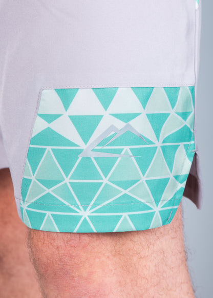 Cascade Shorts -  Grey/Mint