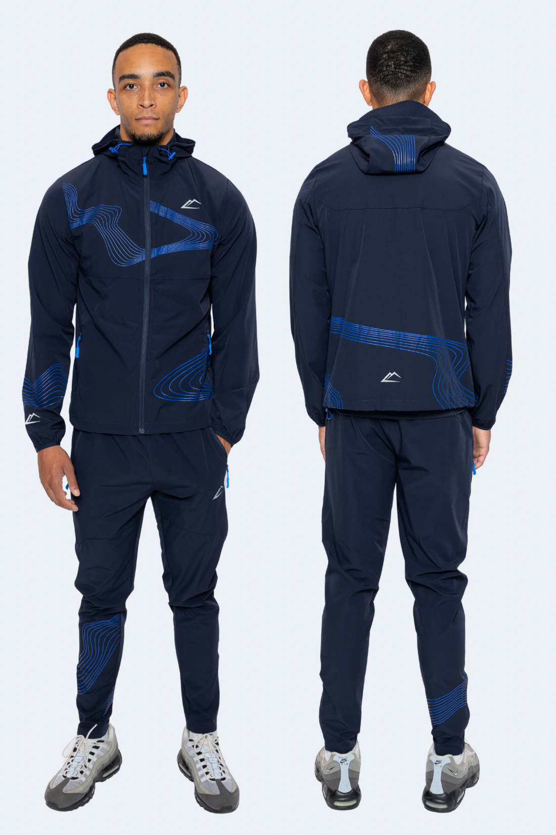 Wave Tracksuit - Navy/Royal Blue