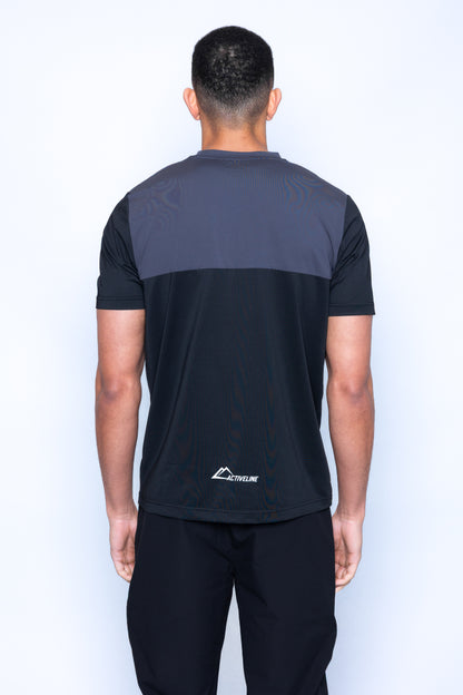 Strike Tee - Black/Blue
