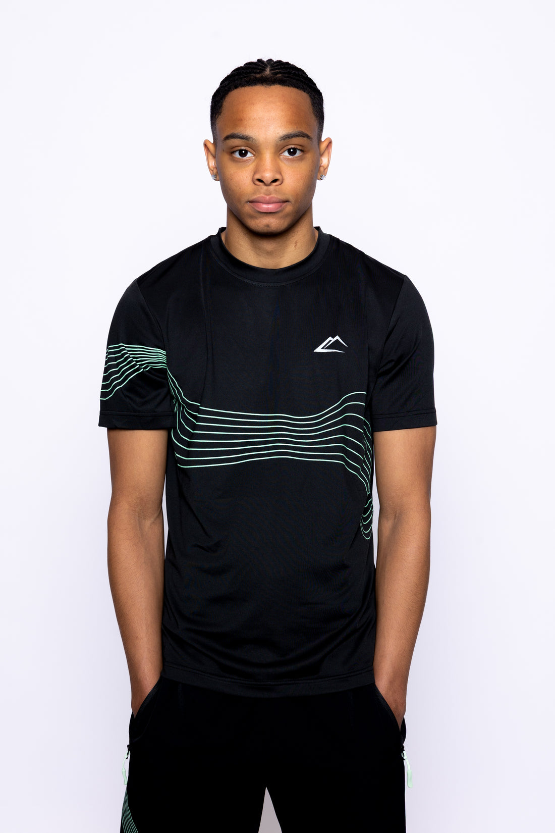 Wave T-Shirt - Vapourgreen/Black