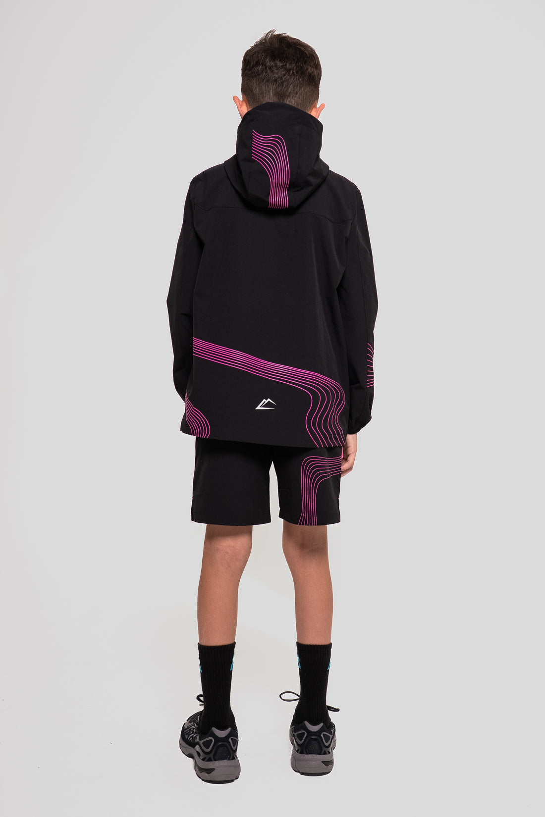 Juniors Wave Jacket Set - Hyper Pink/Black