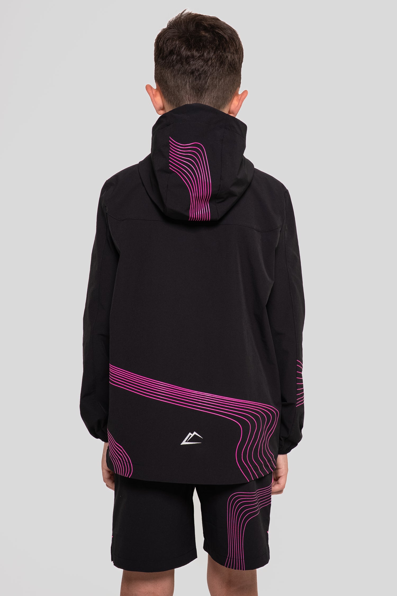 Juniors Wave Jacket - Hyper Pink/Black