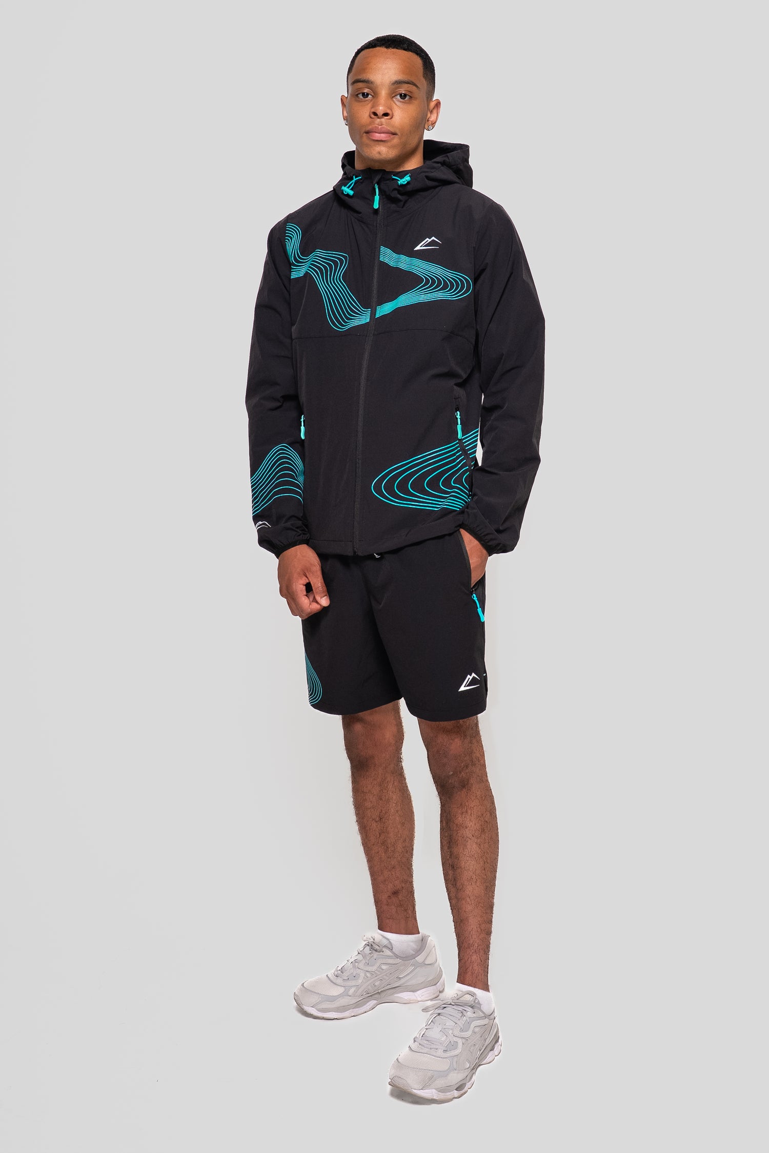Wave 2.0 Windrunner Set - Turquoise/Black