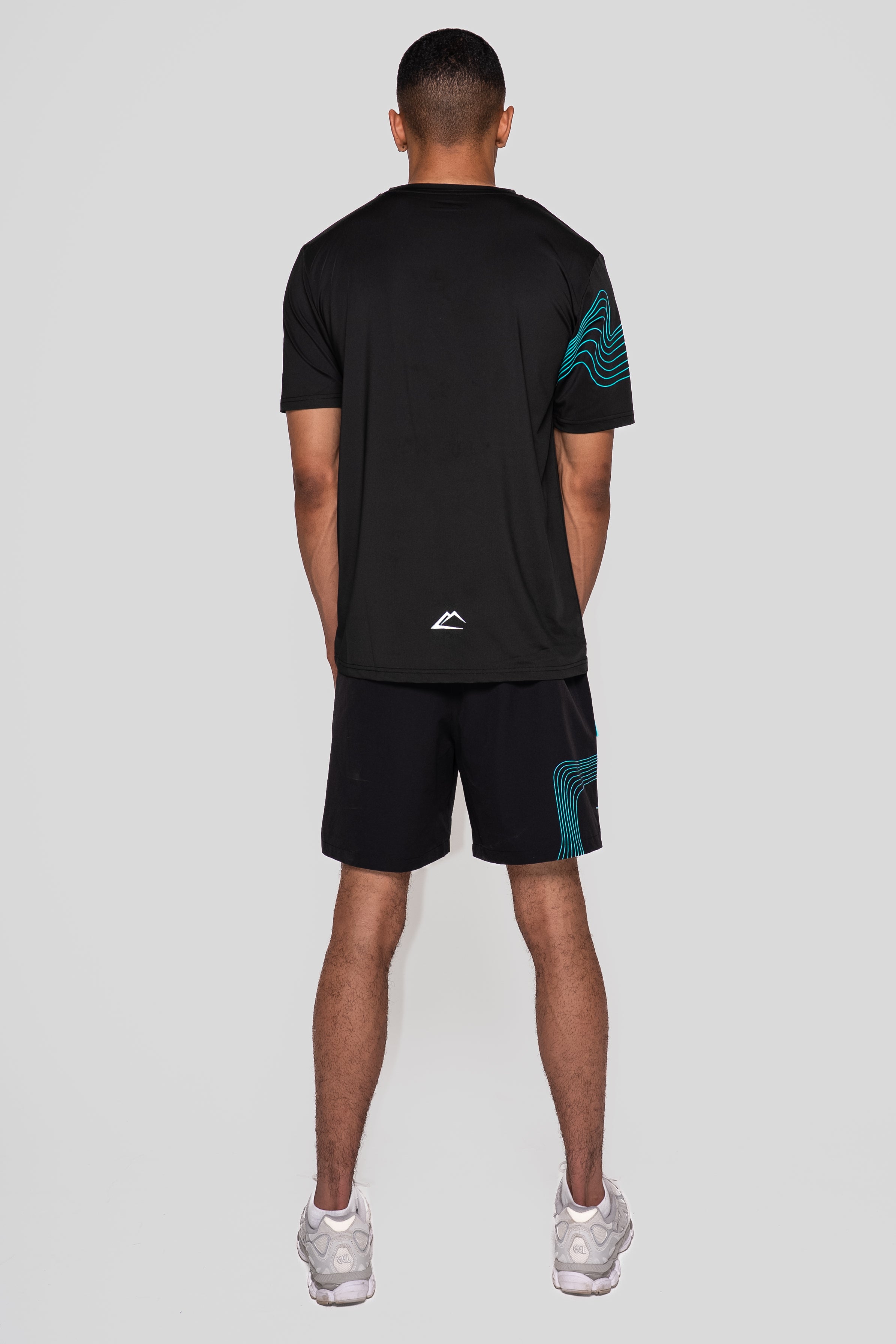 Wave 2.0 T-Shirt - Black/Turquoise