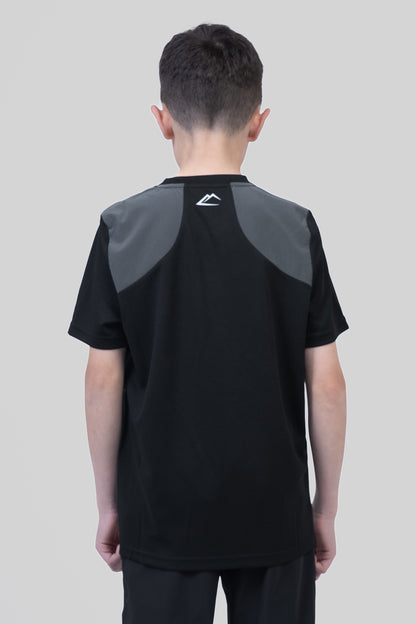 Juniors Tempo Tee - Black/Gunmetal Grey
