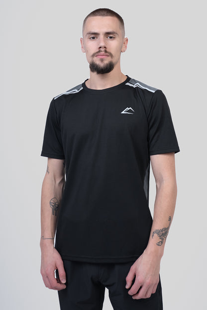Tempo Tee - Black/Gunmetal Grey