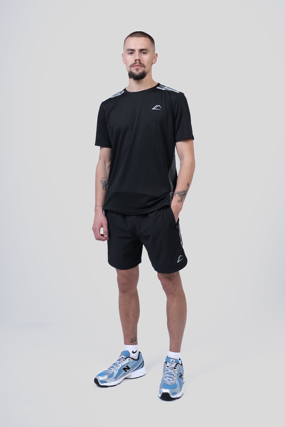 Tempo Tee - Black/Gunmetal Grey