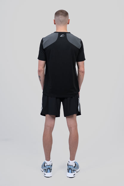 Tempo Tee - Black/Gunmetal Grey