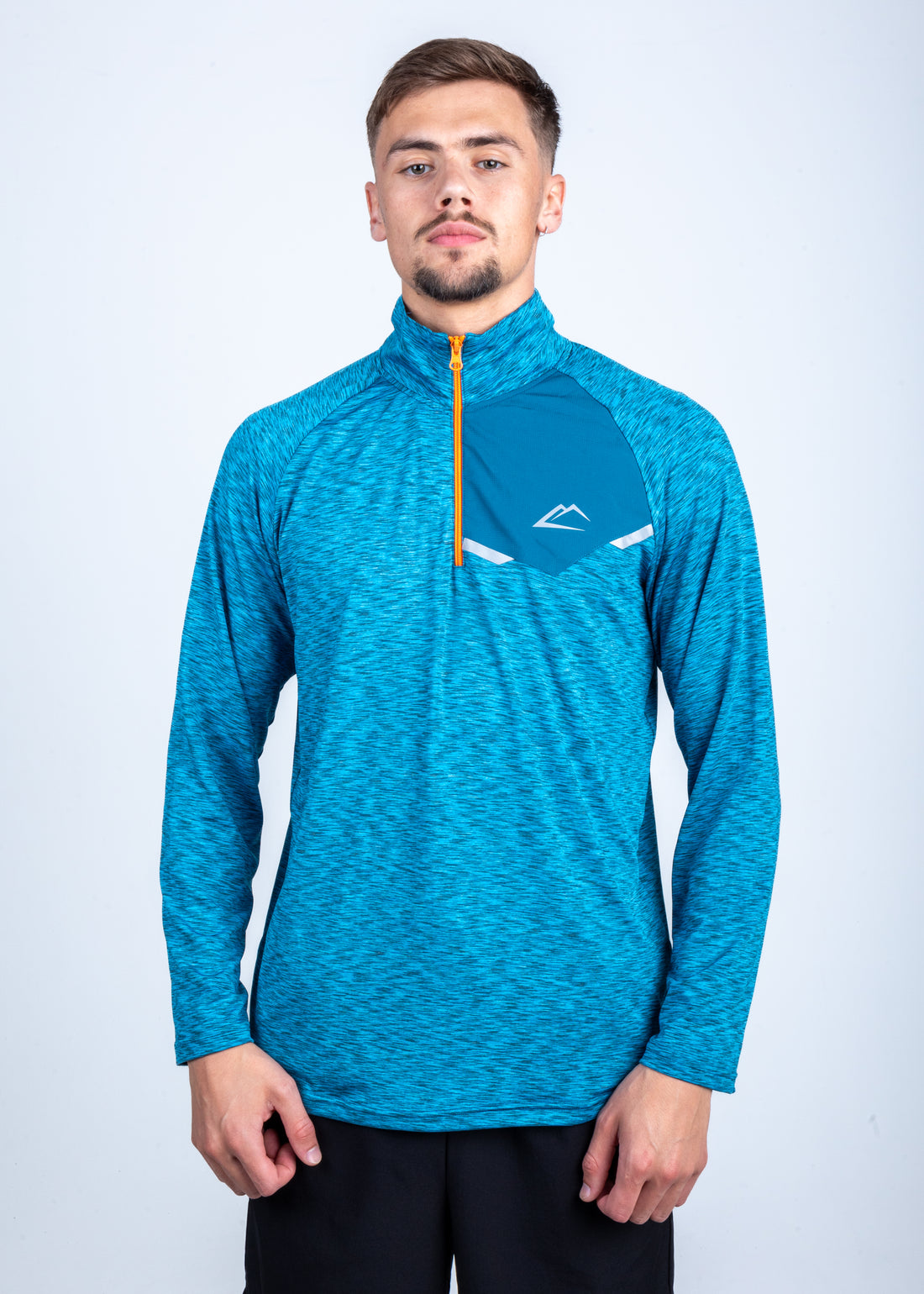 Flywire 2.0 1/4 Zip - Crystal Teal/Orange