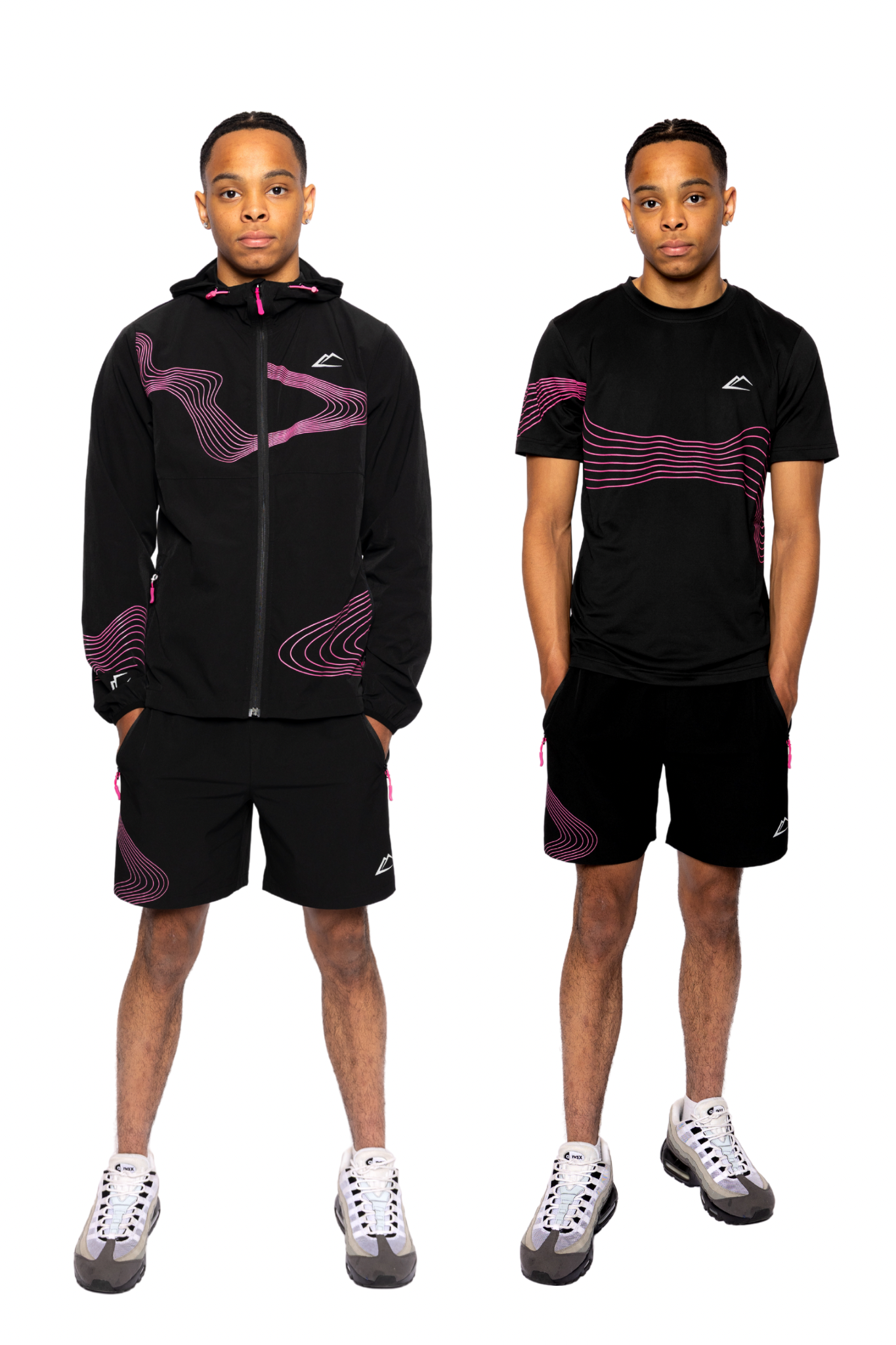 Wave Tri-Set - Hyper Pink/Black